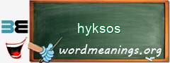 WordMeaning blackboard for hyksos